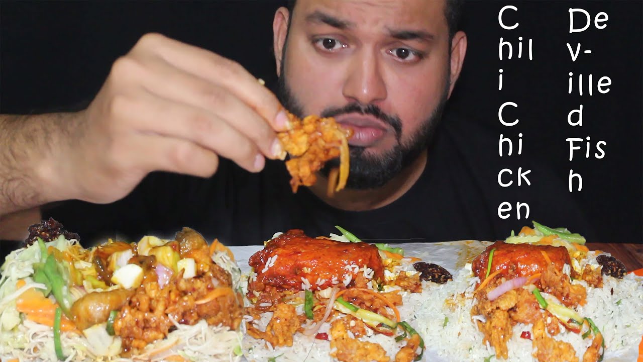 EATING Chili Chicken Set Menu n Deviled Fish Set Menu Fried Rice Noodles*Wok To Walk Restaurant
