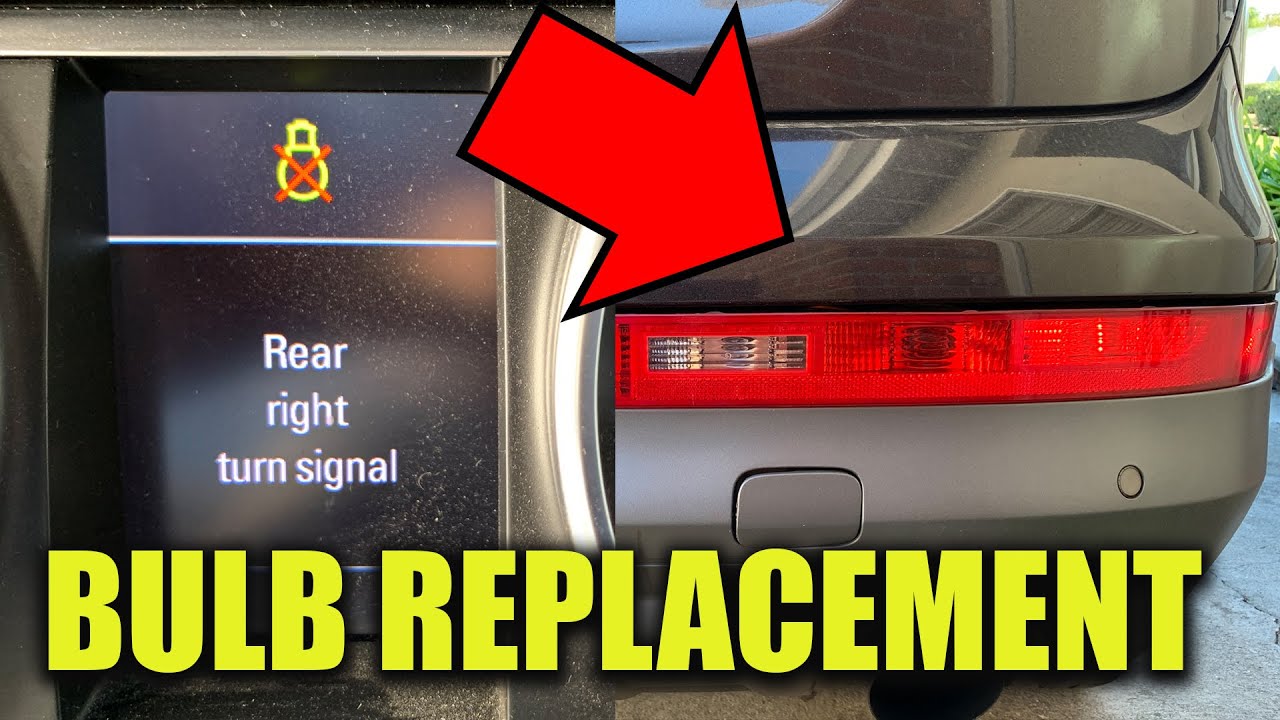 Audi Q7 Rear Bumper Light Bulb Replacement