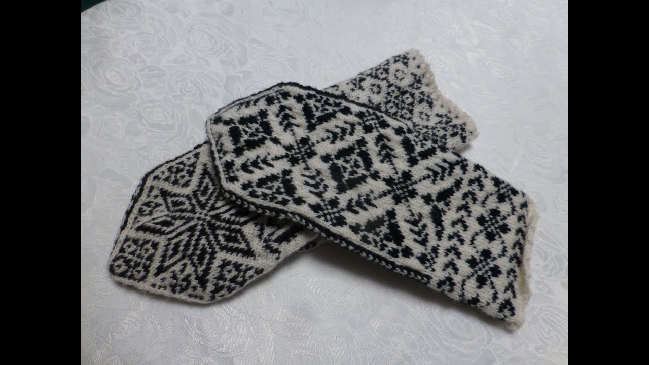 Knit fine norwegian selbu mittens, step 4 making the thumb