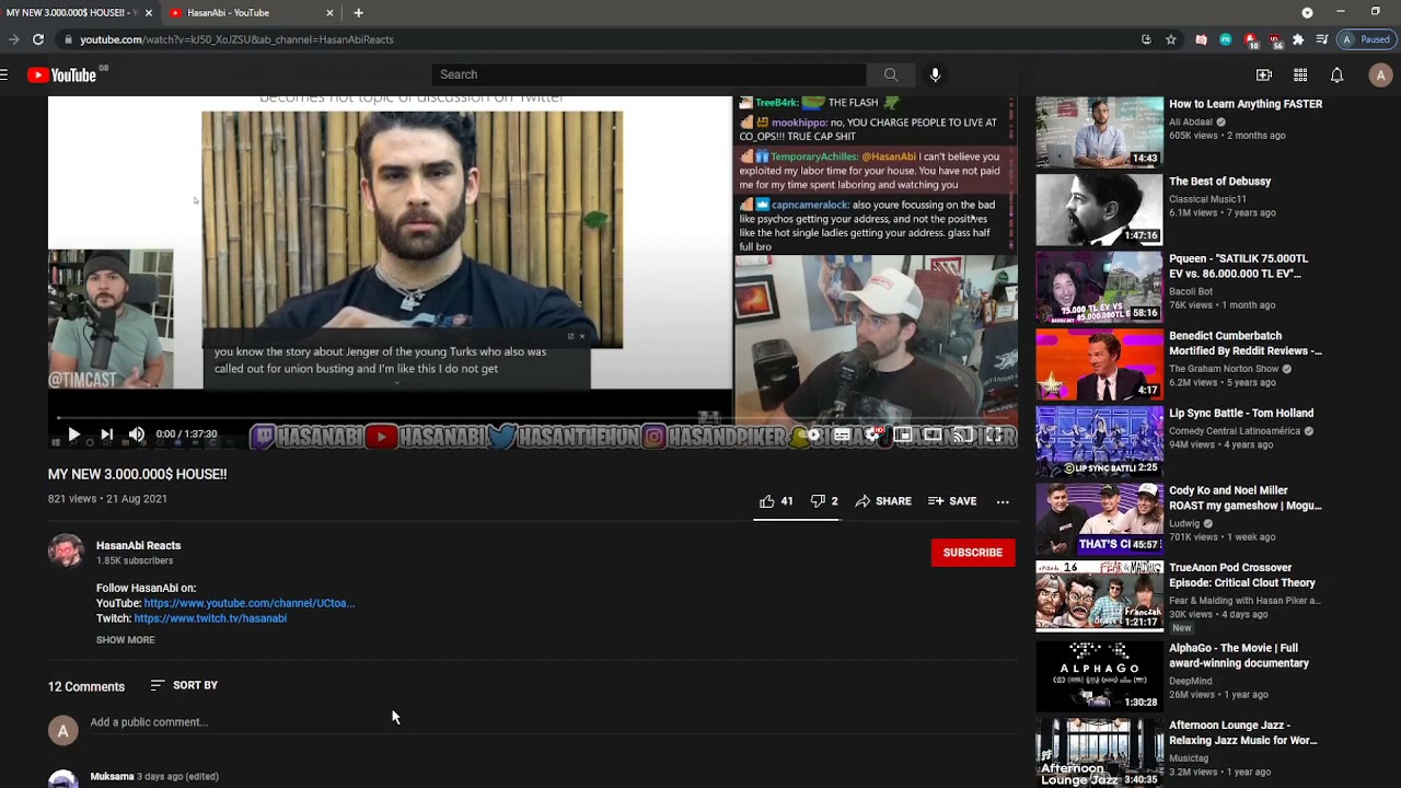 AndrewMedia REACTS TO HASANABI NEW HOUSE DRAMA!!!