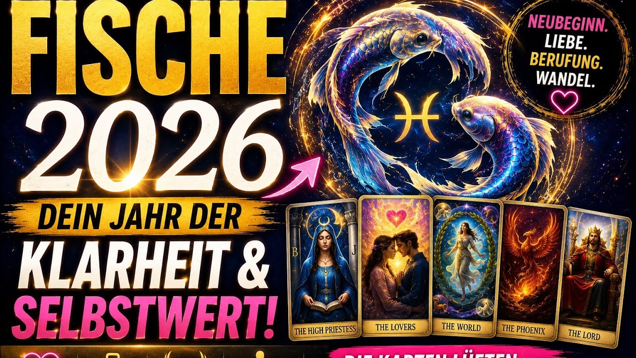 ♓️𝐅𝐢𝐬𝐜𝐡𝐞 𝟐𝟎𝟐𝟔: 𝐃𝐢𝐞 𝐇𝐨𝐡𝐞𝐩𝐫𝐢𝐞𝐬𝐭𝐞𝐫𝐢𝐧 𝐬𝐩𝐫𝐢𝐜𝐡𝐭 – 𝐃𝐞𝐢𝐧 𝐉𝐚𝐡𝐫 𝐝𝐞𝐫 𝐊𝐥𝐚𝐫𝐡𝐞𝐢𝐭, 𝐋𝐢𝐞𝐛𝐞 & 𝐁𝐞𝐫𝐮𝐟𝐮𝐧𝐠
