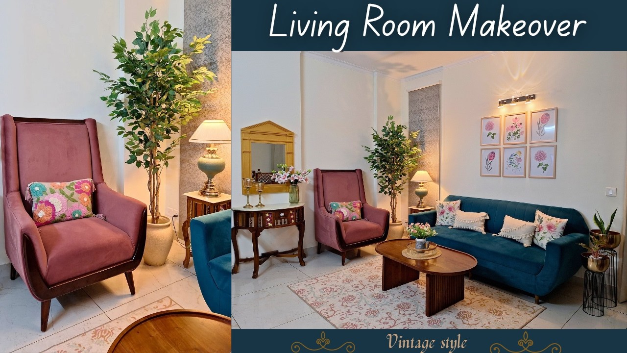 Vintage Style My New Living Room Makeover | Pinterest Inspired Living Room Decor | NitzLifeStyle