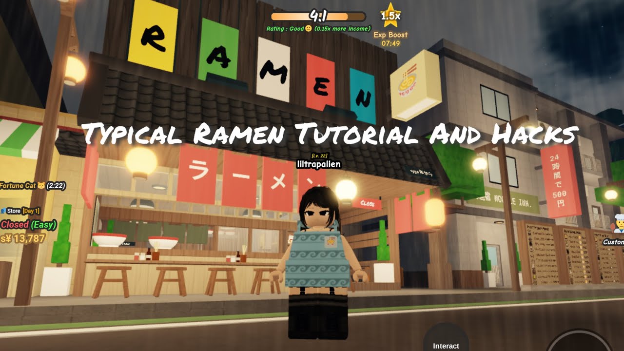 Typical Ramen Full Tutorial and Gameplay (Hacks and Tips) #roblox