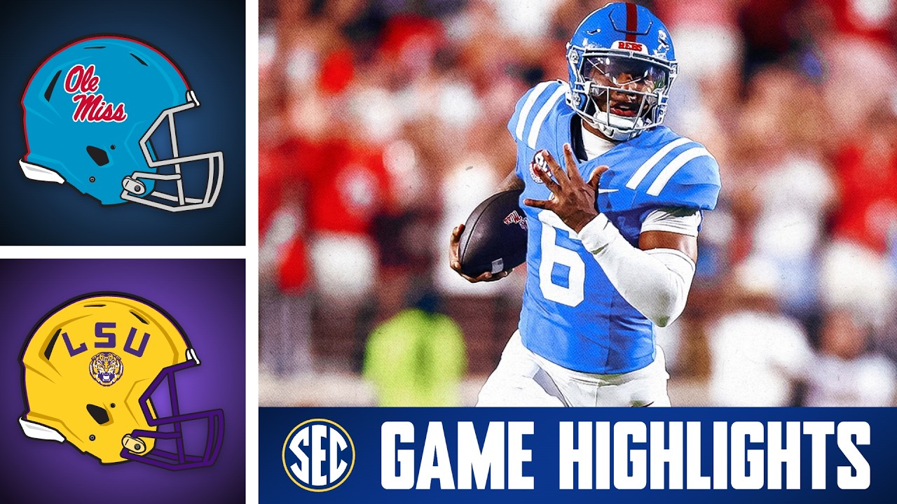 Ole Miss Rebels против LSU Tigers | Лучшие моменты игры | SEC по футболу 2026