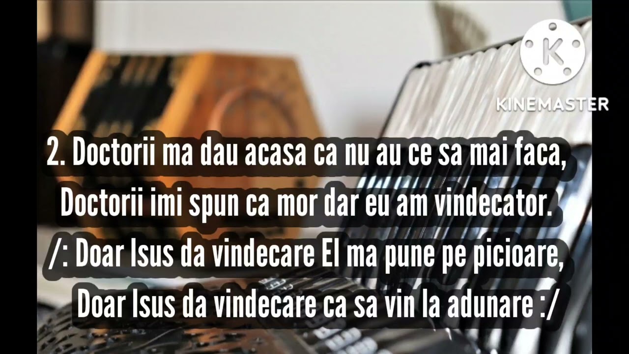 Cel ce ne dă vindecare! Negativ cu versuri Sorin Alexandru