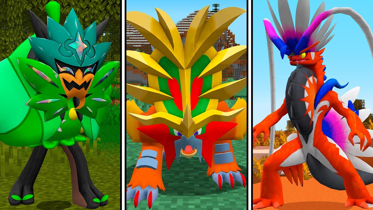 Testei os Novos Pokémon Lendários no Minecraft Pixelmon