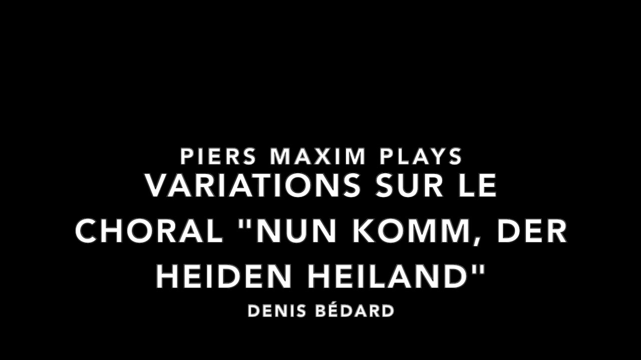 Variations sur le choral 