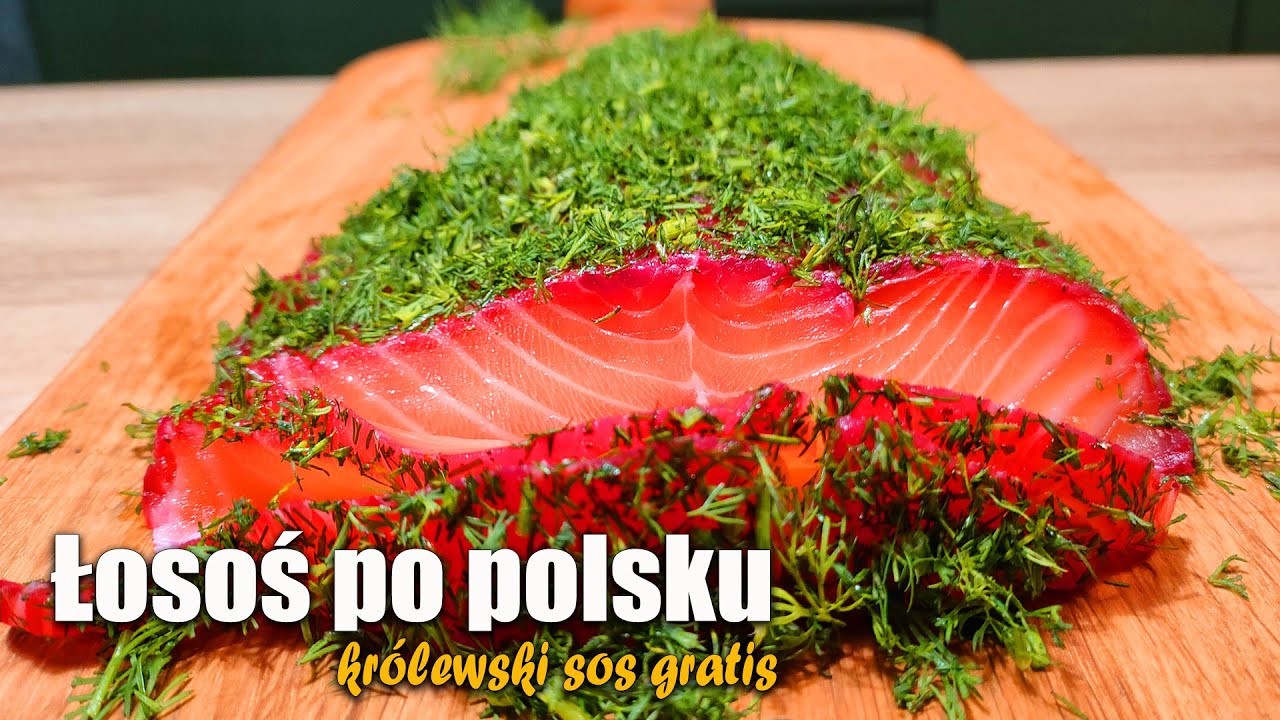 ŁOSOŚ PO POLSKU👌GRAVLAX👌KRÓLEWSKI SOS GRATIS👌