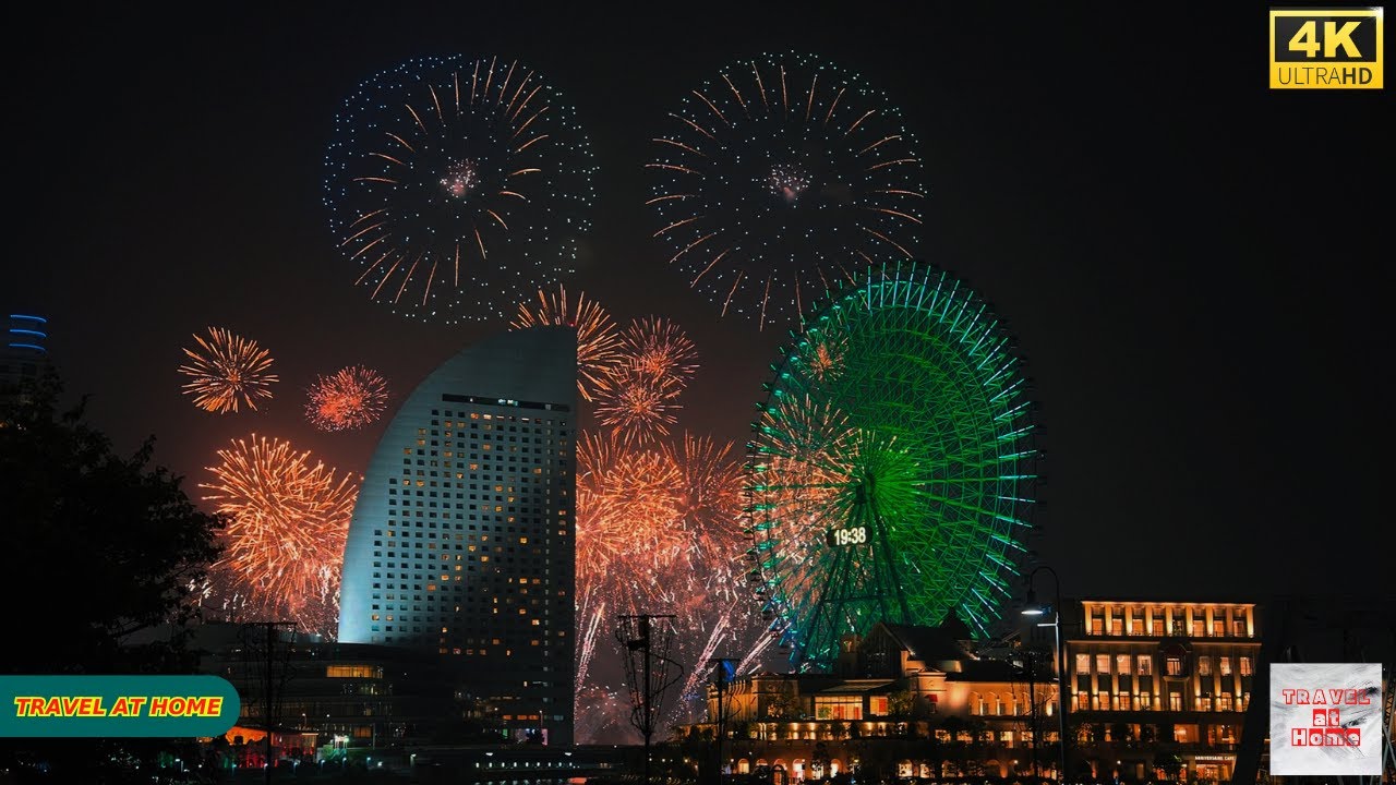 4K HDR Japan travel 2025 | Yokohama Fireworks Festival 2025 – Summer Night Walk in Japan
