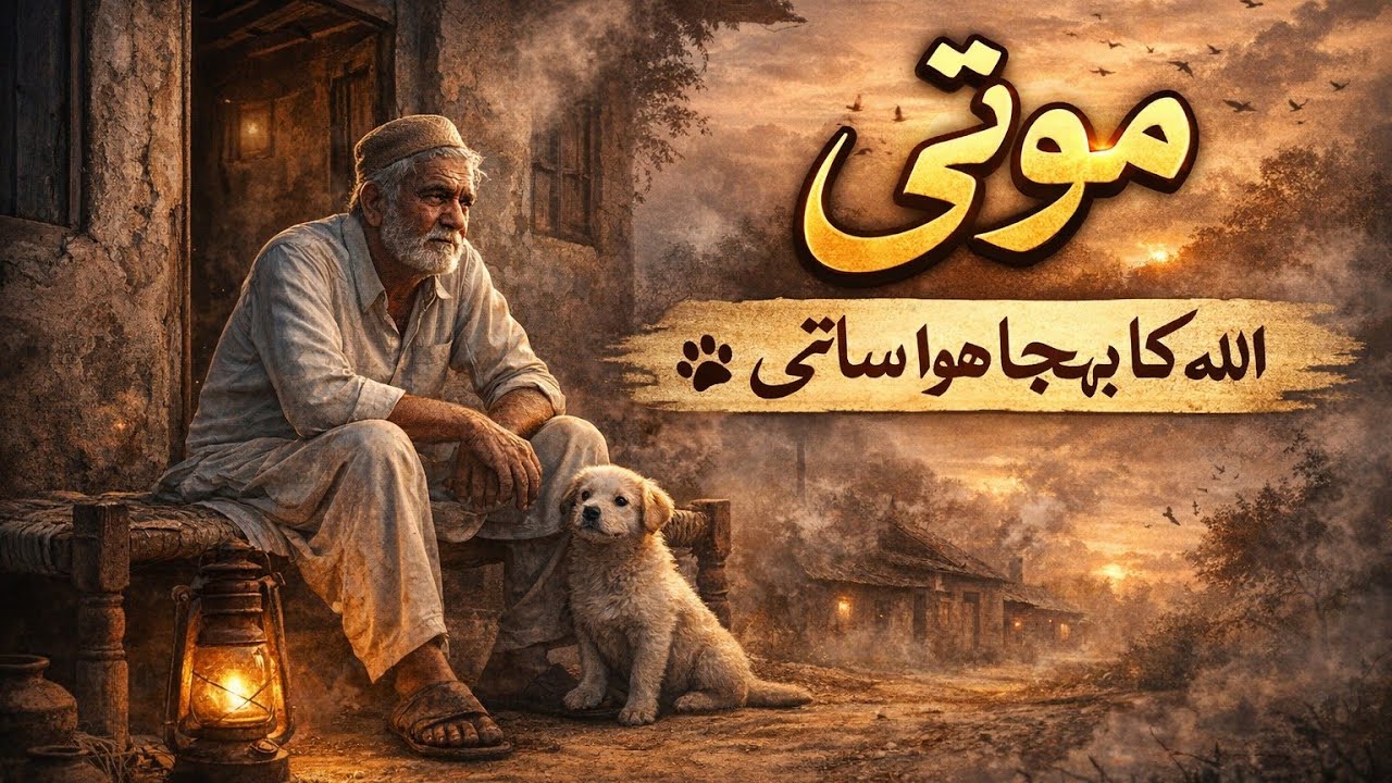 جب بیٹے دور ہو گئے — تو موتی آ گیا.                         The Empty House and the Faithful Dog