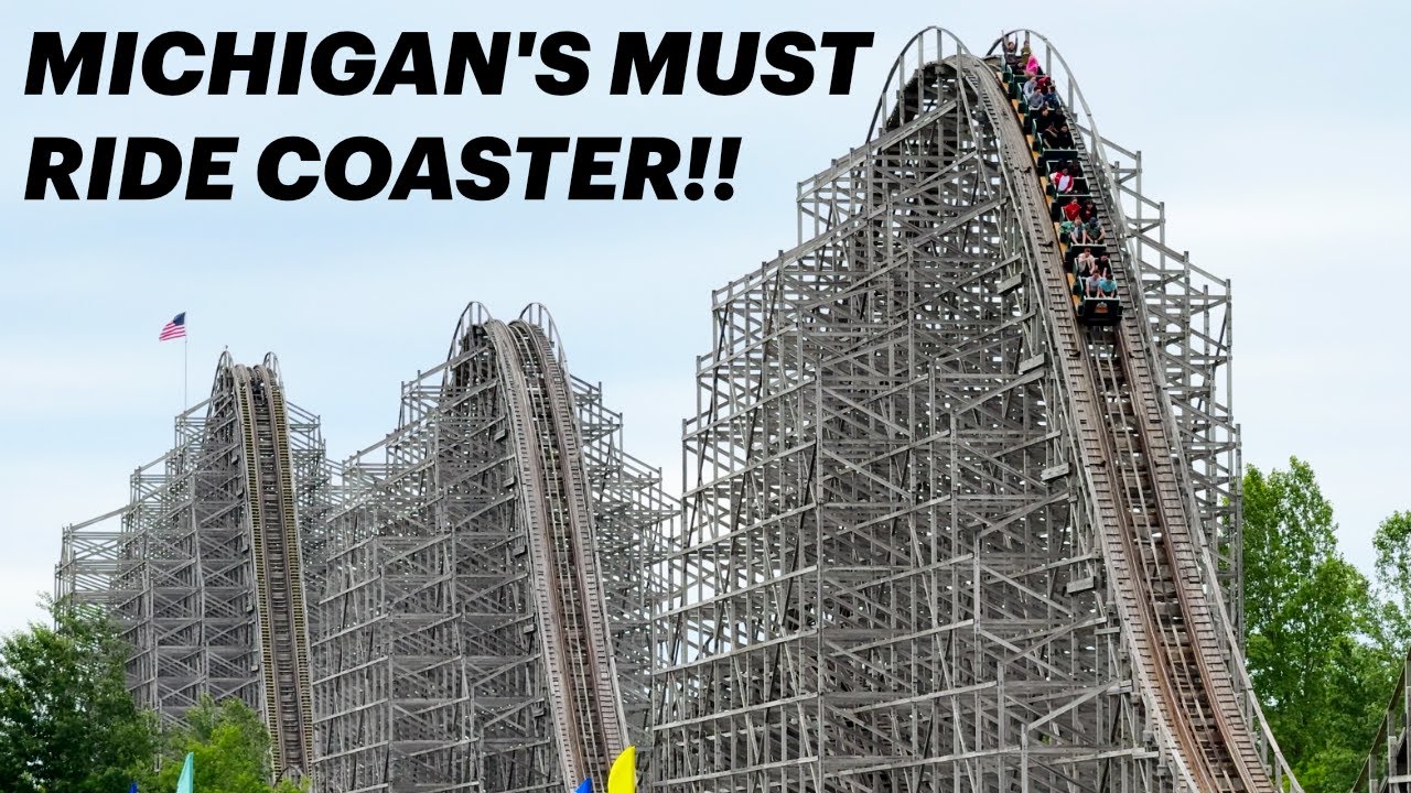 You NEED To Visit Michigan For This Roller Coaster!! - A Trip to Ride Shivering Timbers!