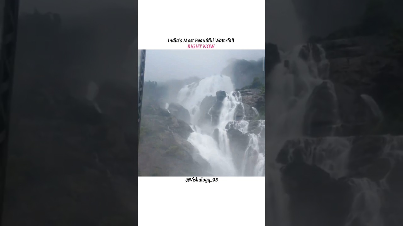 Dudhsagar Falls Right Now 