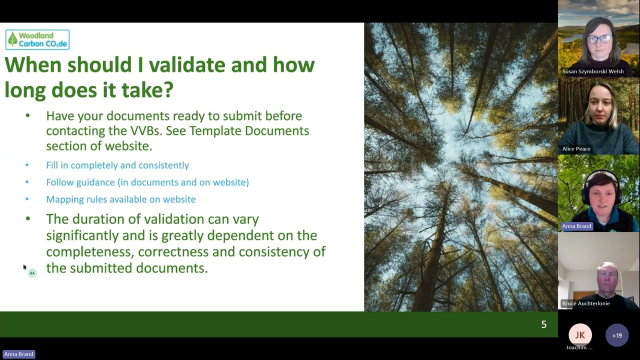 Woodland Carbon Code - Validating your project