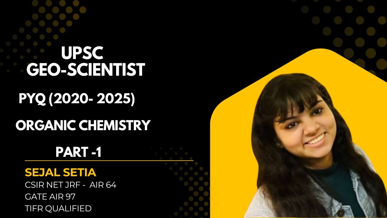 UPSC Geoscientist PYQ (2020-2025) #chemistry #upsc #geoscientist #pyq #csirnet #gate #iitjam