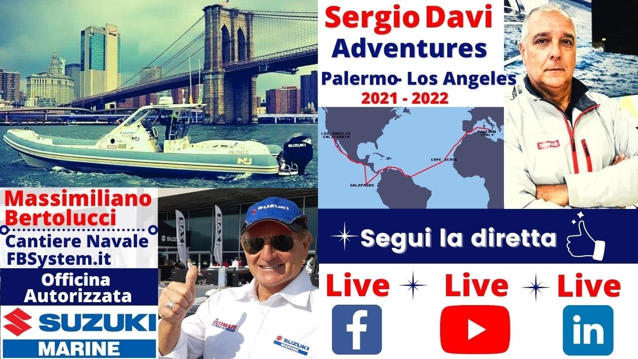 In gommone da Palermo a Los Angeles con Sergio Davi rib adventures