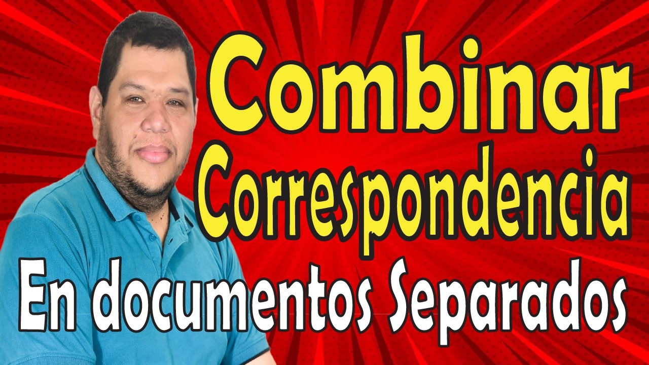 Combinar datos de Excel en DOCUMENTOS INDEPENDIENTES (docx y PDF) - Sin Límites