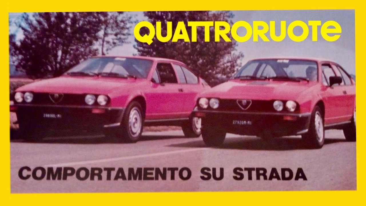 O8/1981: ALFA ROMEO GTV 2.0 vs. ALFA ROMEO GTV6 (QUATTRORUOTE, prova su strada)