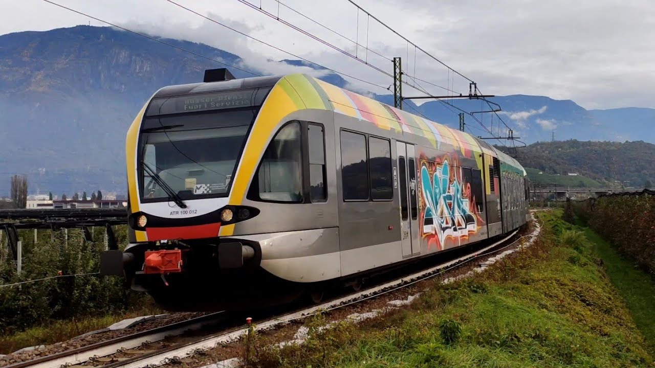 Treni AUTUNNALI sulla MERANESE! Etschtalbahn im Herbst