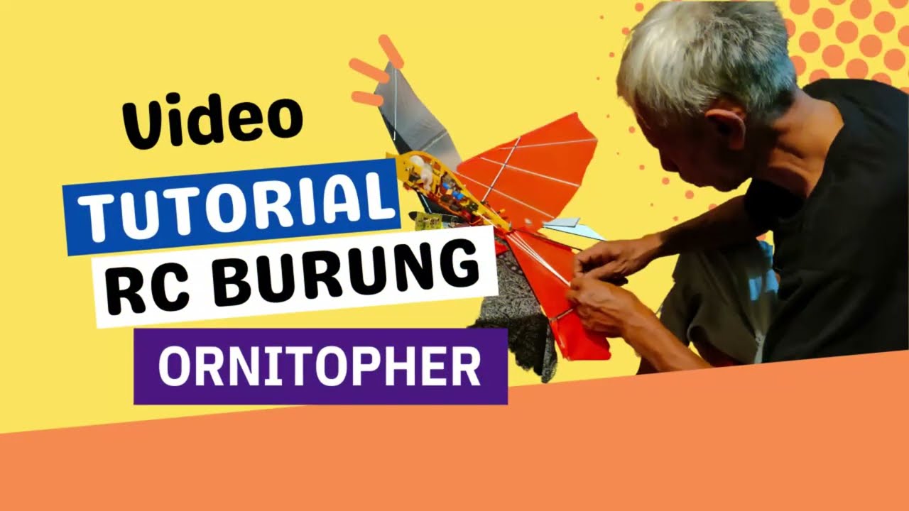 TUTORIAL CARA MUDAH MEMBUAT RC BURUNG - ORNITHOPTER