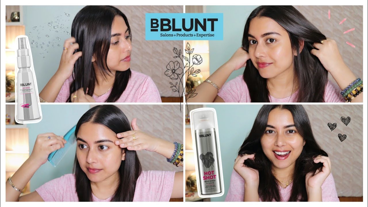 BBlunt Hot Shot Heat Protection Hair Mist + Hot Shot Hold Spray Review | Arpita Ghoshal