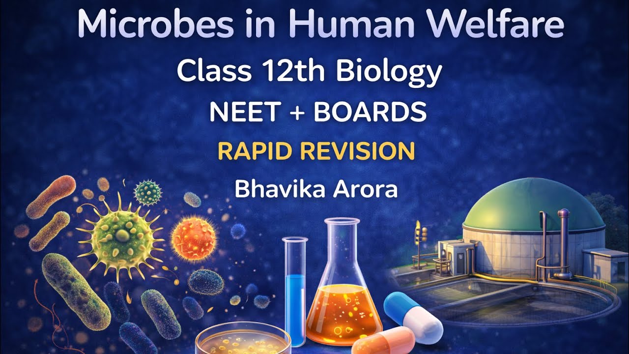 Microbes in Human Welfare | Rapid Revision in 20 Minutes BOARDS AND NEET class 12
