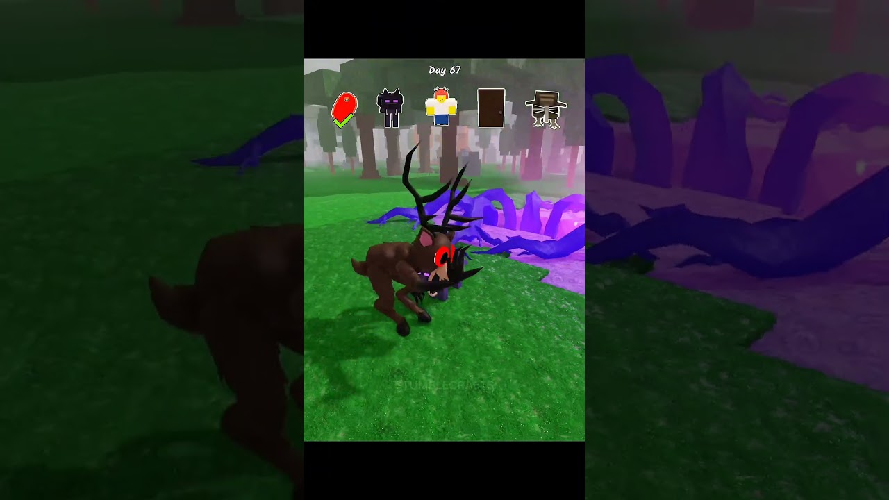 Trolling Deer With Items Pt 2 in 99 Nights in the Forest 😂 #99nightintheforest #roblox