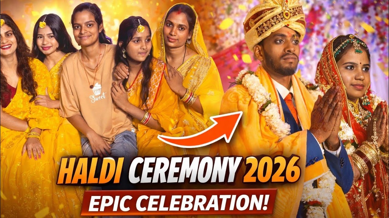 🌼 Haldi Ceremony 2026 💛 | Real Village Wedding Vlog | Daily vlogs |