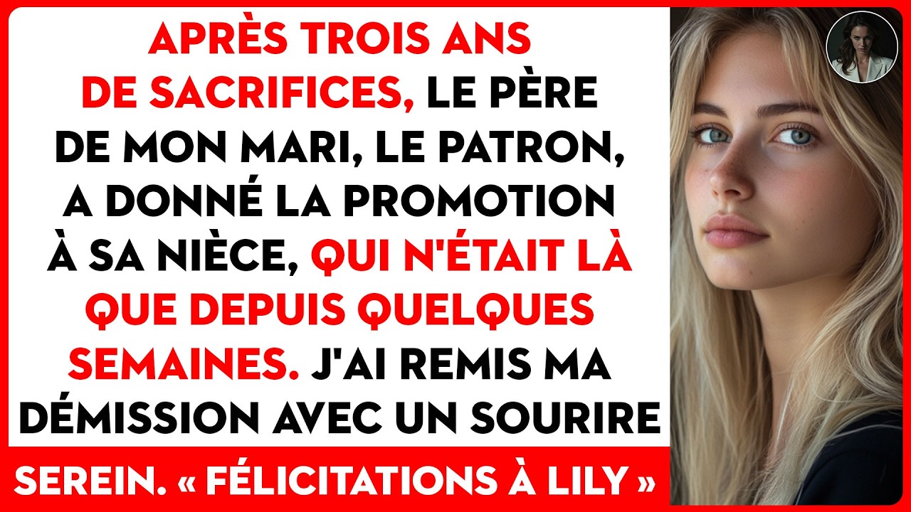 Il A Ri De Ma Démission, Jusqu'à Ce Que Le Contenu De Ma Lettre Efface Son Sourire.