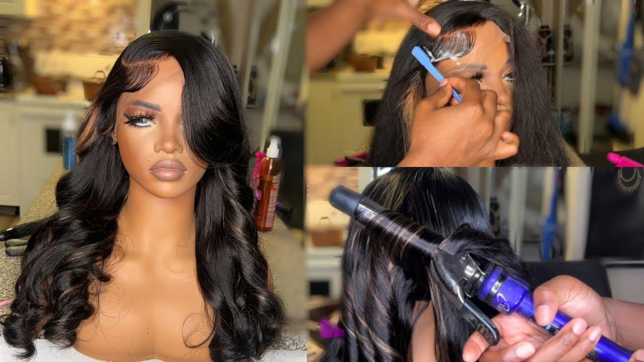 **DETAILED** How to: do the EASIEST bodywave curls w/ a side part|| cutting layers|styling|babyhair!