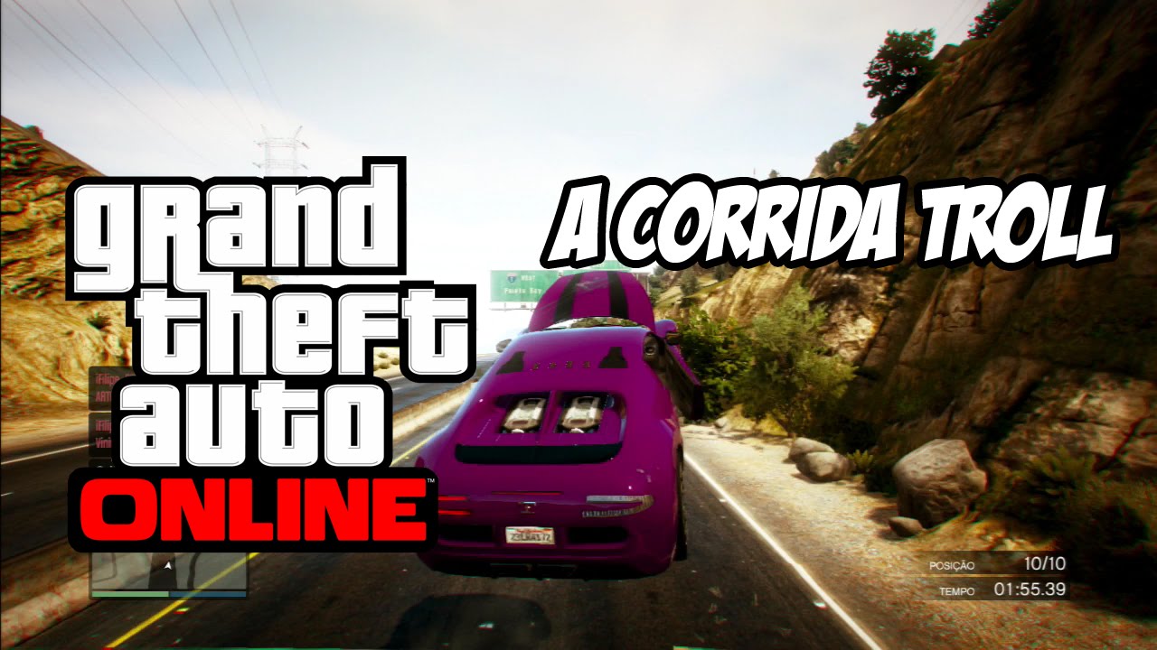 GTA Online Corridas - Explosões e Placa Troll!!!