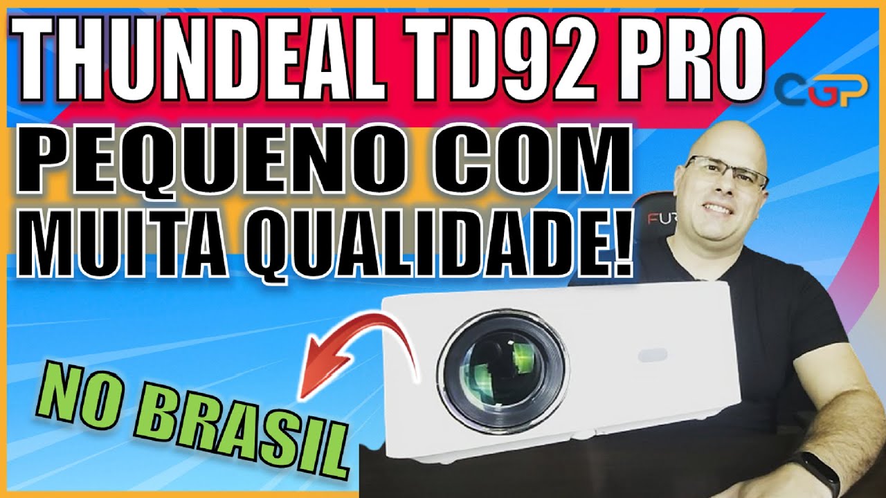 PROJETOR THUNDEAL TD92 PRO. O PEQUENO CHEIO DE QUALIDADE E COM PREÇO SHOW! MUITO BARATO! Geeks354