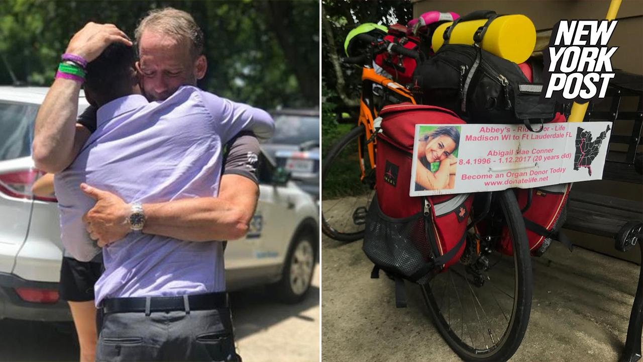 Dad Bikes 1,400 Miles to Hear His Daughter's Heartbeat in Man's Chest | New York Post