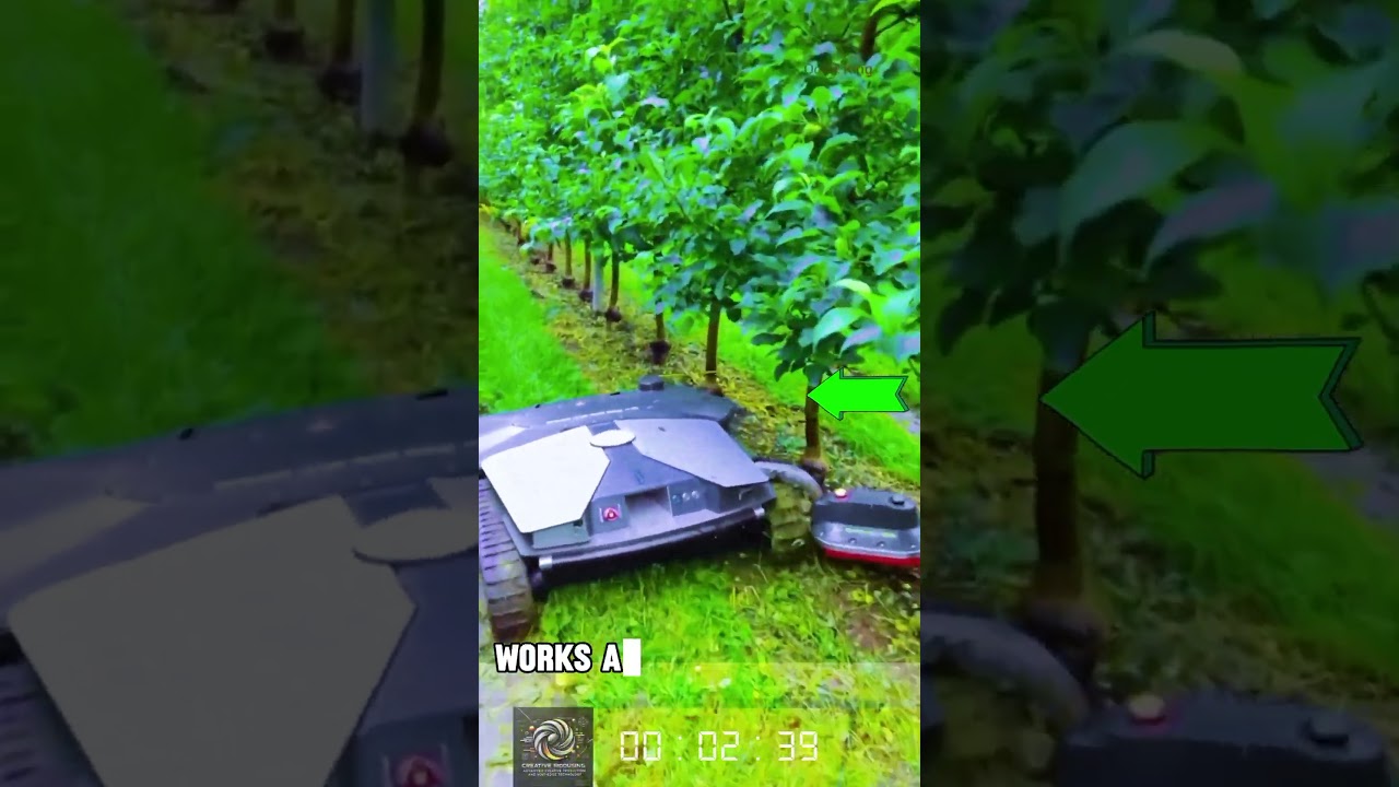 This Autonomous Weeding Robot Works Around Tree Trunks With Precision!