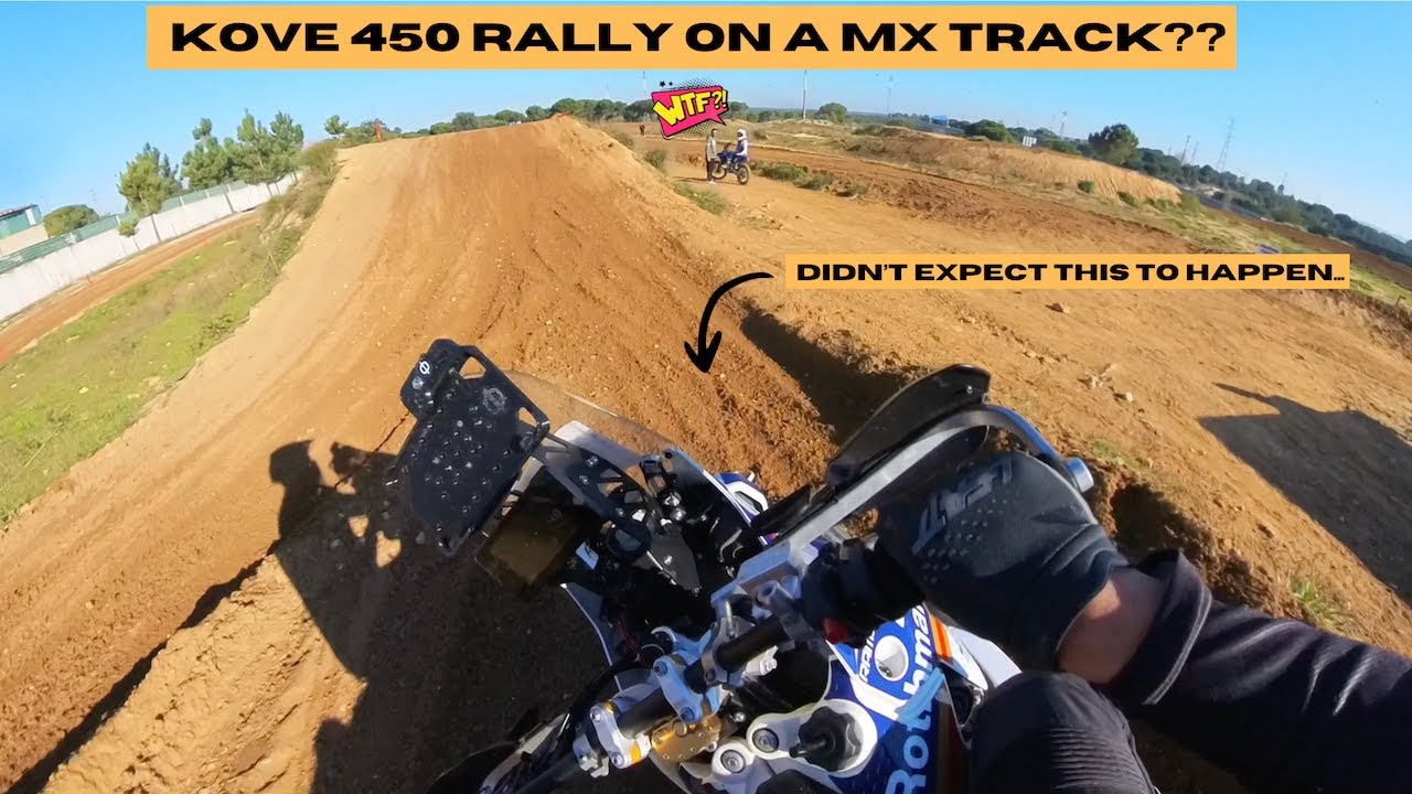 KOVE 450 RALLY ON A MX TRACK | HOW IS THIS EVEN POSSIBLE??