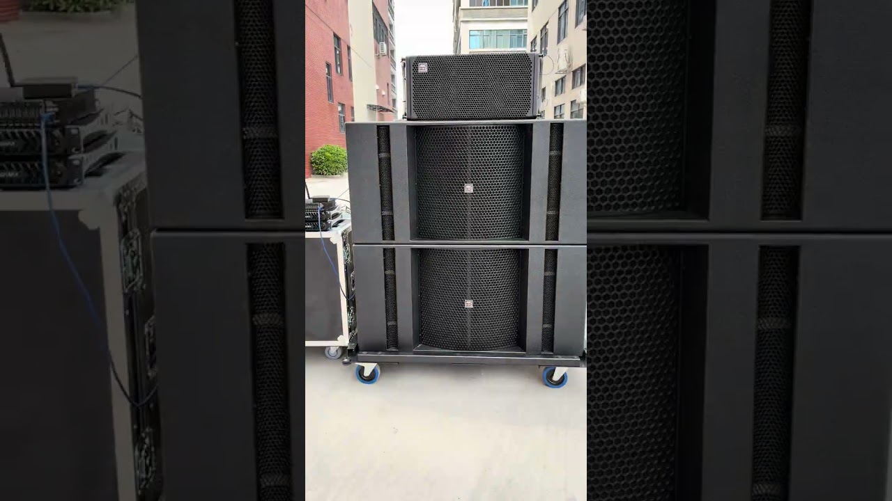 ASC dual 10inch line array and dual 18inch subwoofer sound test