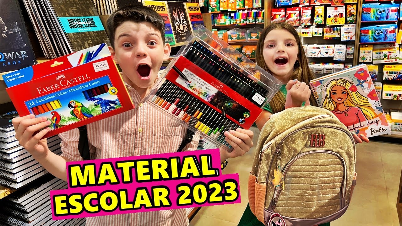 COMPRANDO NOSSO MATERIAL ESCOLAR 2023