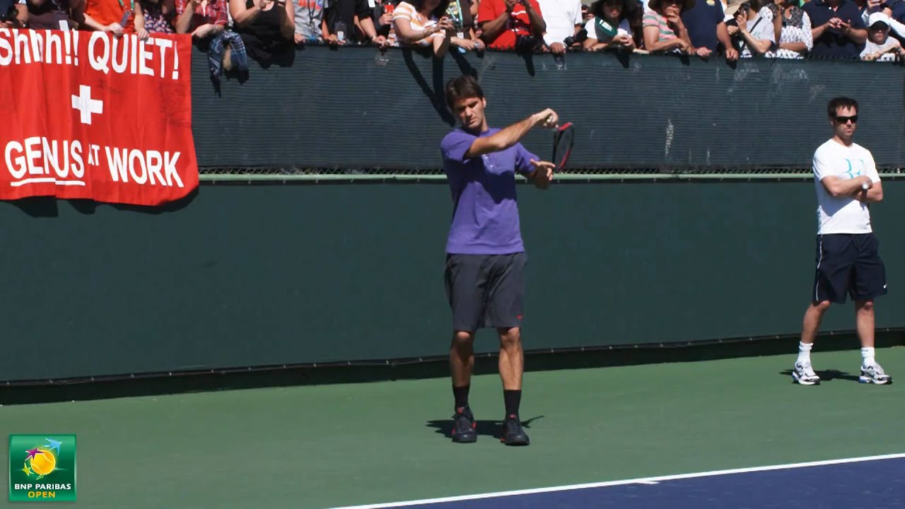 Roger Federer Slow Motion HD -- Indian Wells Pt. 01