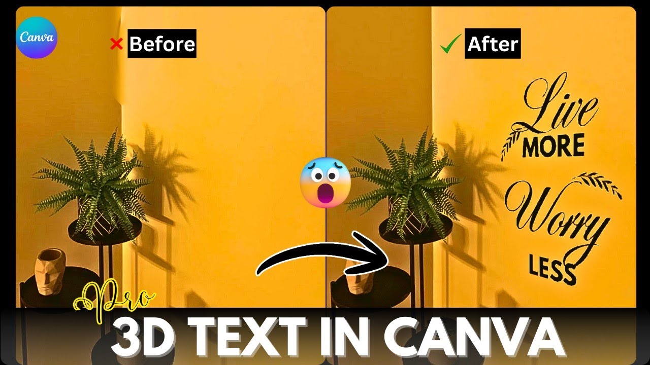 3D Perspective Text in Canva 😱 (Easy Trick Most People Miss)