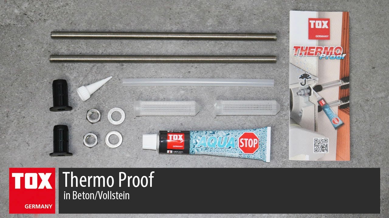 TOX Schwerlast-Montagesystem Thermo Proof (in Beton/Vollstein)