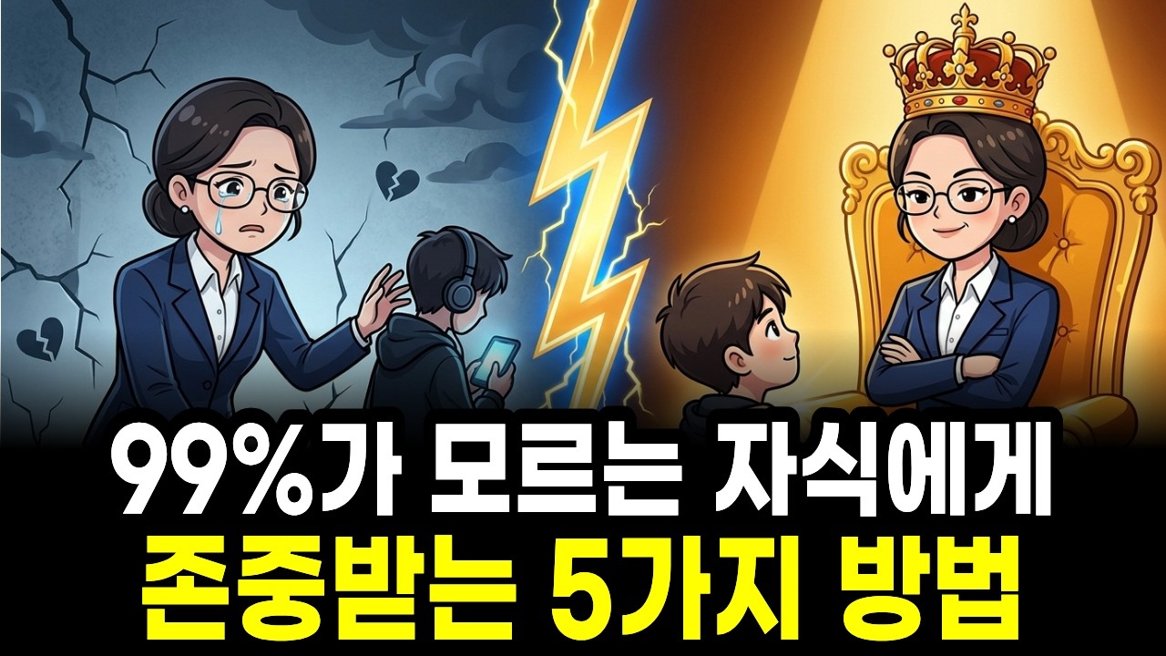 99%가 모르는 당신이 자식에게 존중받는 심리학적 방법