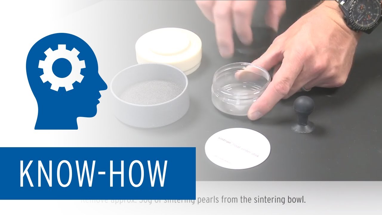 Preparation of the sintering compartment Ceramill Argovent 2 for float sintering