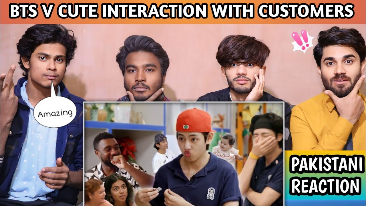 Bts V  Cute Interaction With Customer - Pakistani Reaction - Usman Rajpoot