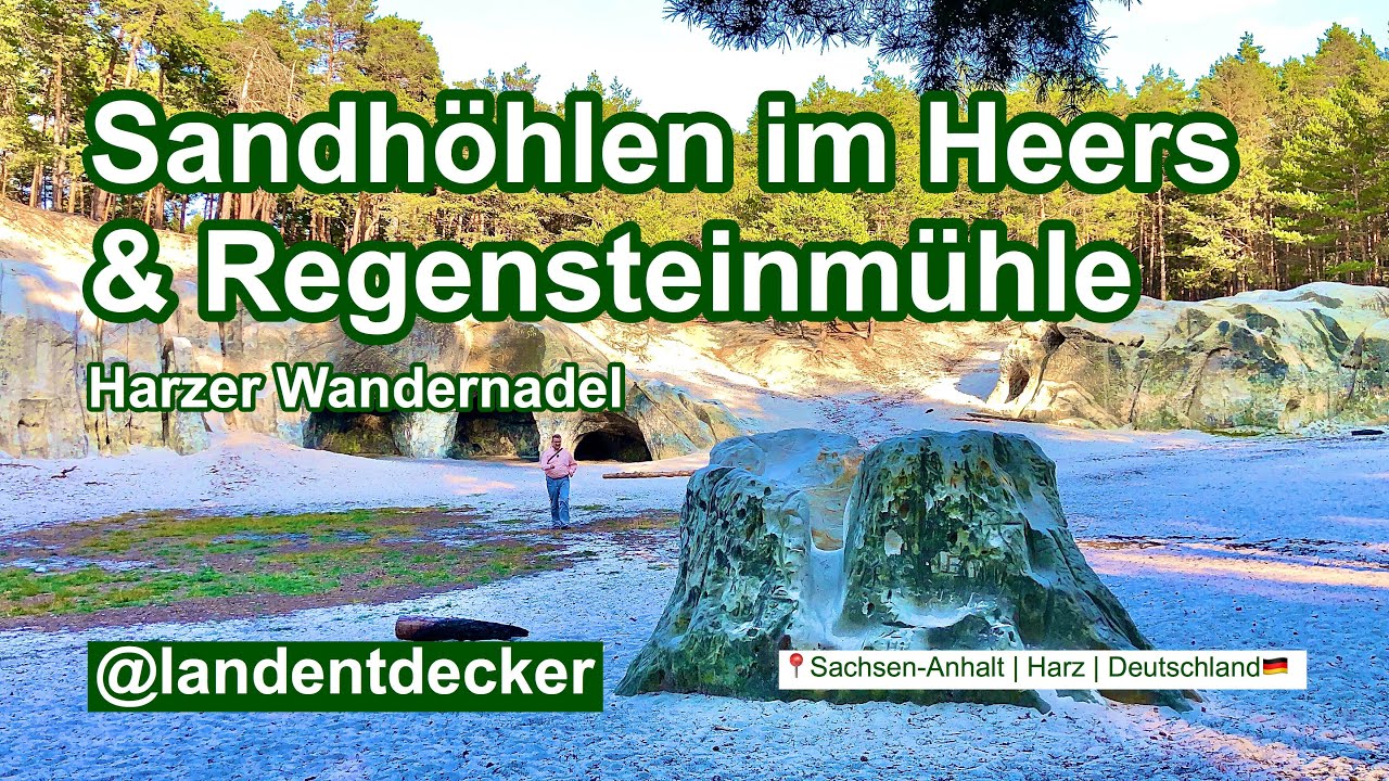 Sandhöhlen im Heers & Regensteinmühle - Harzer Wandernadel