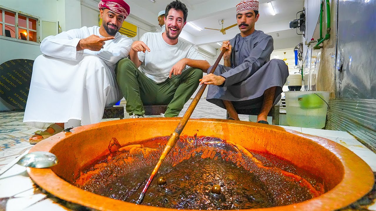 Omani Halwa Factory + CRAZY 200kg SHUWA at Rozna Restaurant!! HUGE Food in Muscat, Oman!