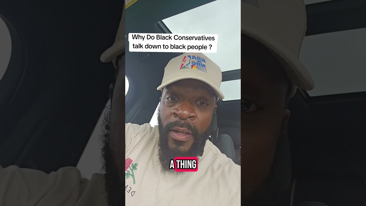 Why do black conservatives talk down to black people ? #blackconservative