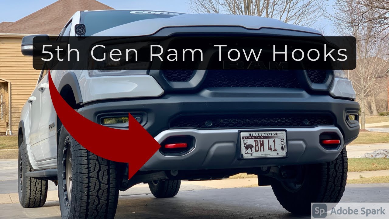 Removing, dipping, and reinstalling Ram tow hooks - Ram Rebel
