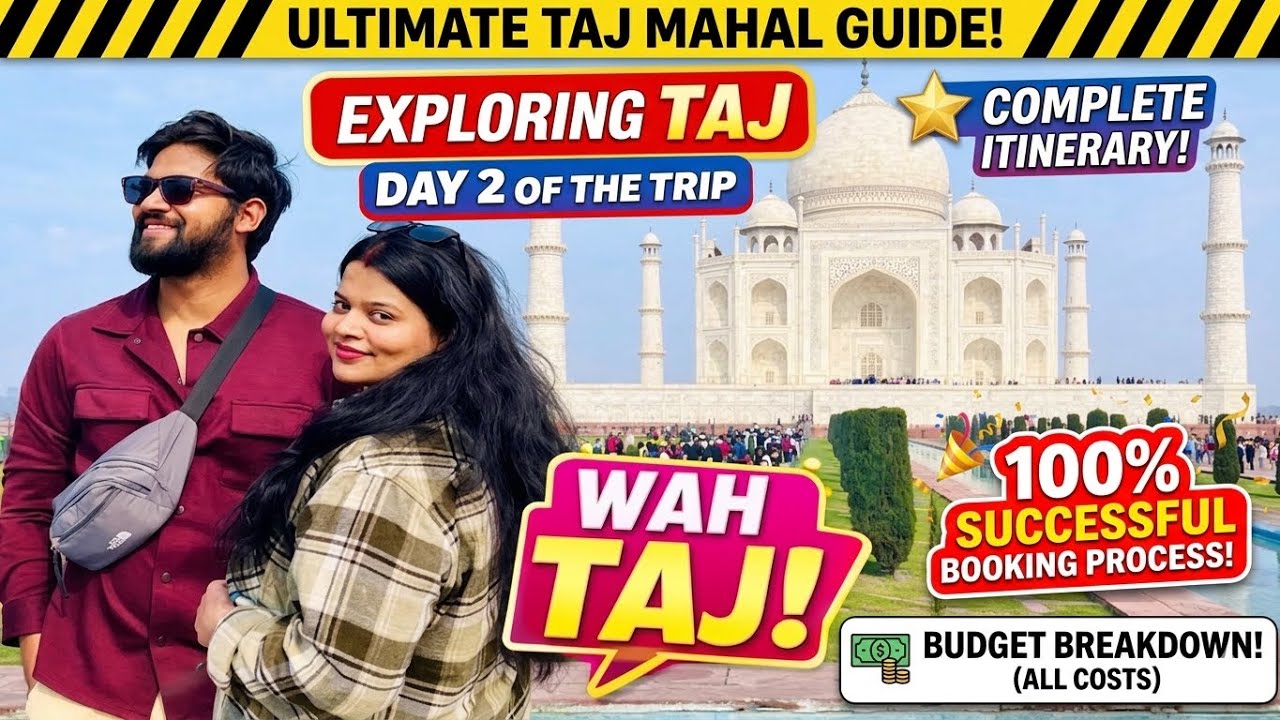 Exploring the Taj Mahal! 🕌 Agra Road Trip Day 2 Vlog