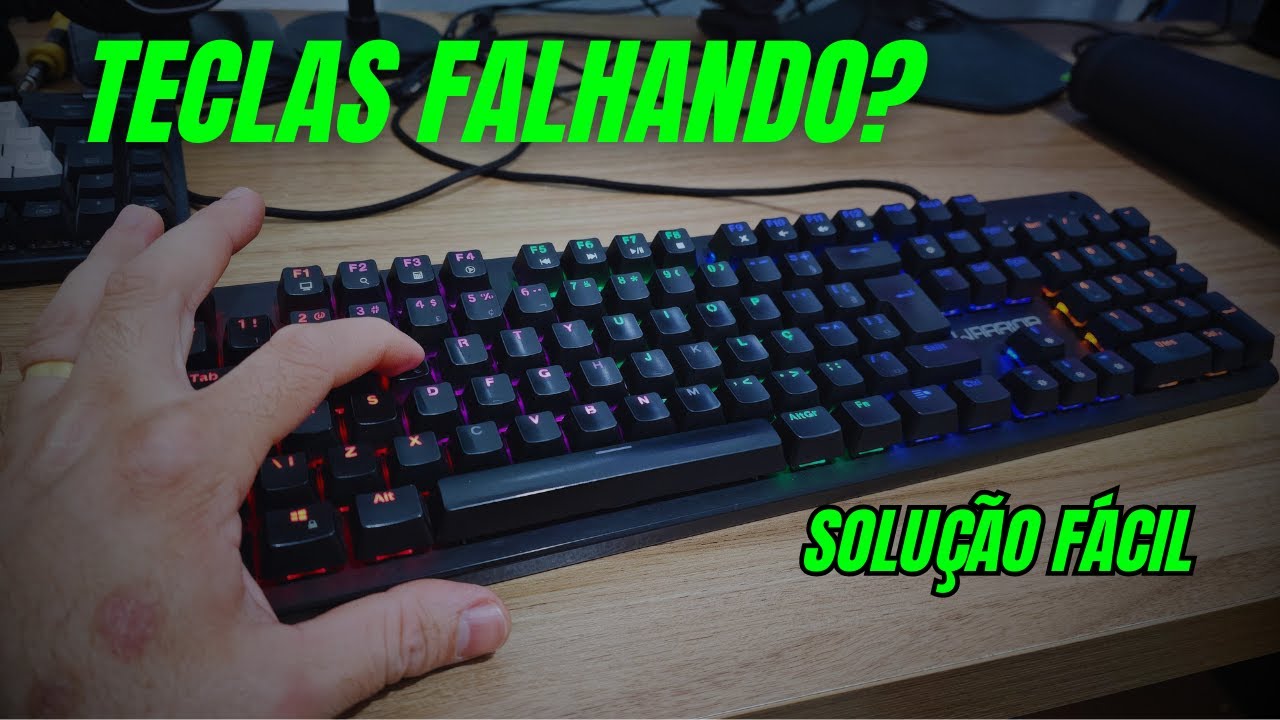 Como RESOLVER problema de Teclas Falhando em Teclado Mecânico