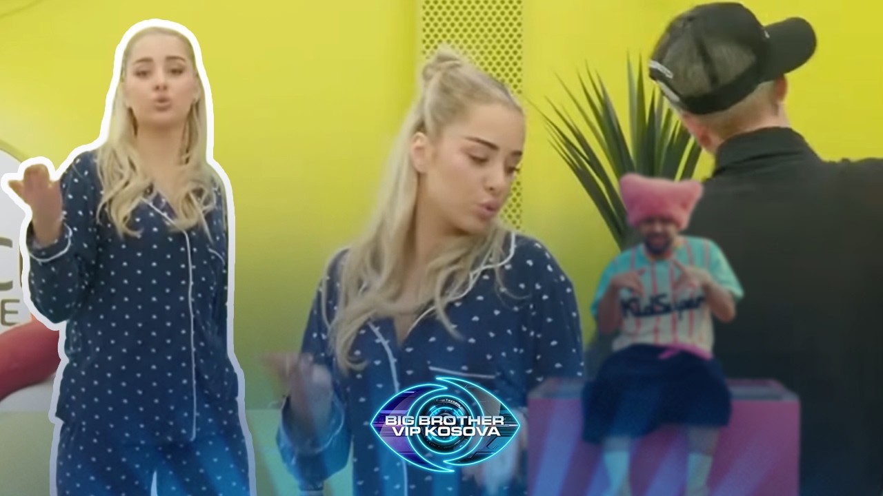 Elijona shijon këngën e Gjestit brenda në shtëpi