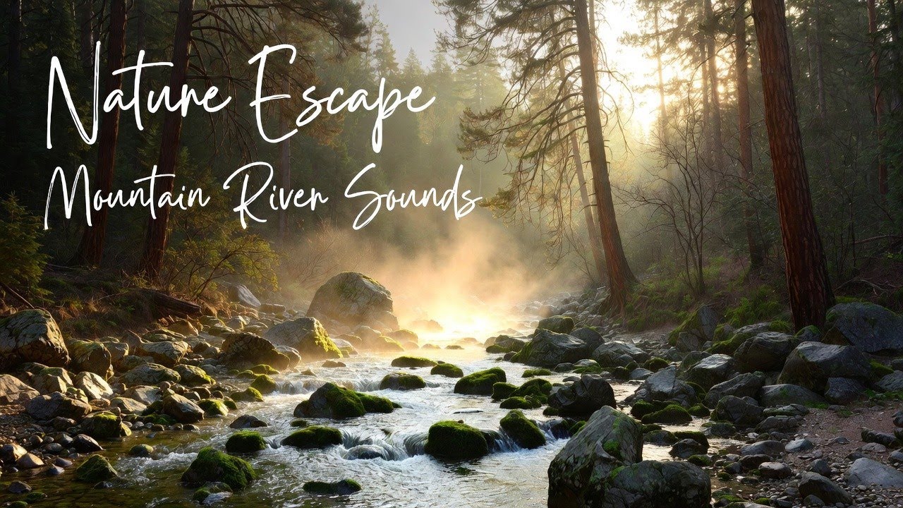 Stress Relief Peaceful Stream & Nature Birds | Calming Water Sounds for Deep Sleep